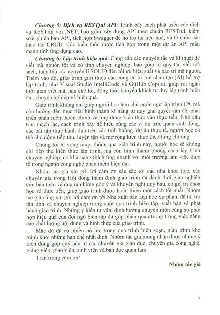 GIÁO TRÌNH LẬP TRÌNH TRỰC QUAN C#